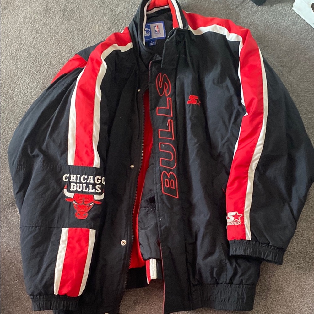 Starter Chicago Bulls Black Jacket